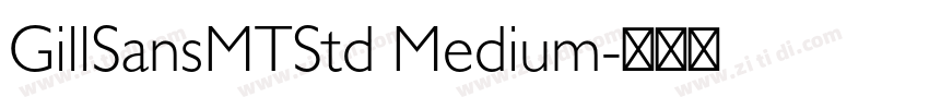 GillSansMTStd Medium字体转换